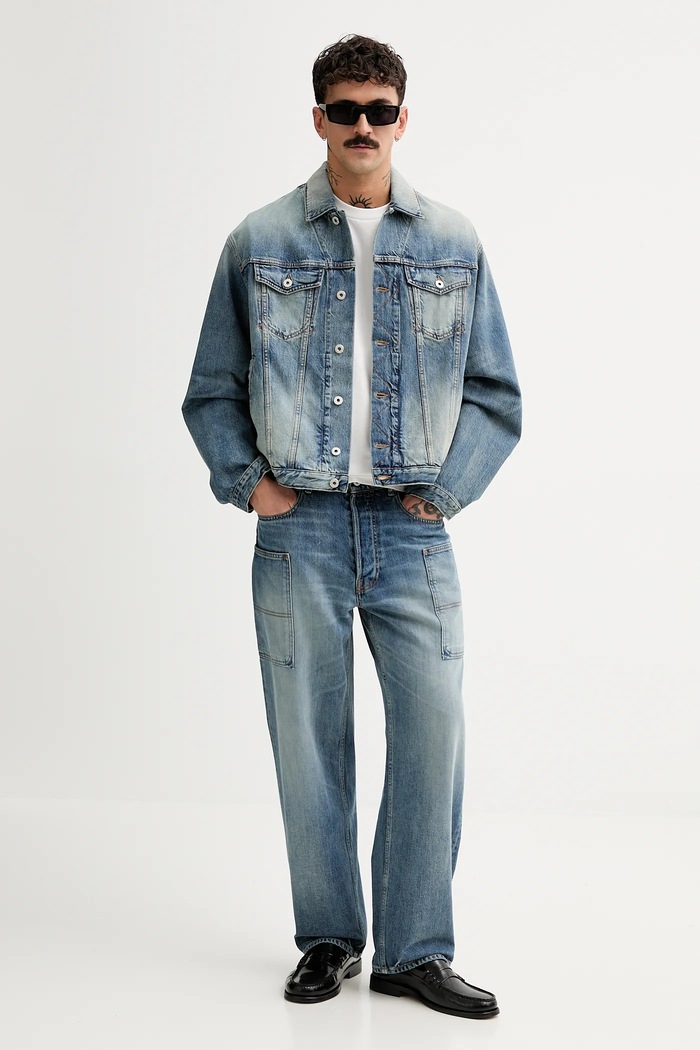 Rifľová bunda Kenzo FF55DV3026I7.DS modrá SS25
