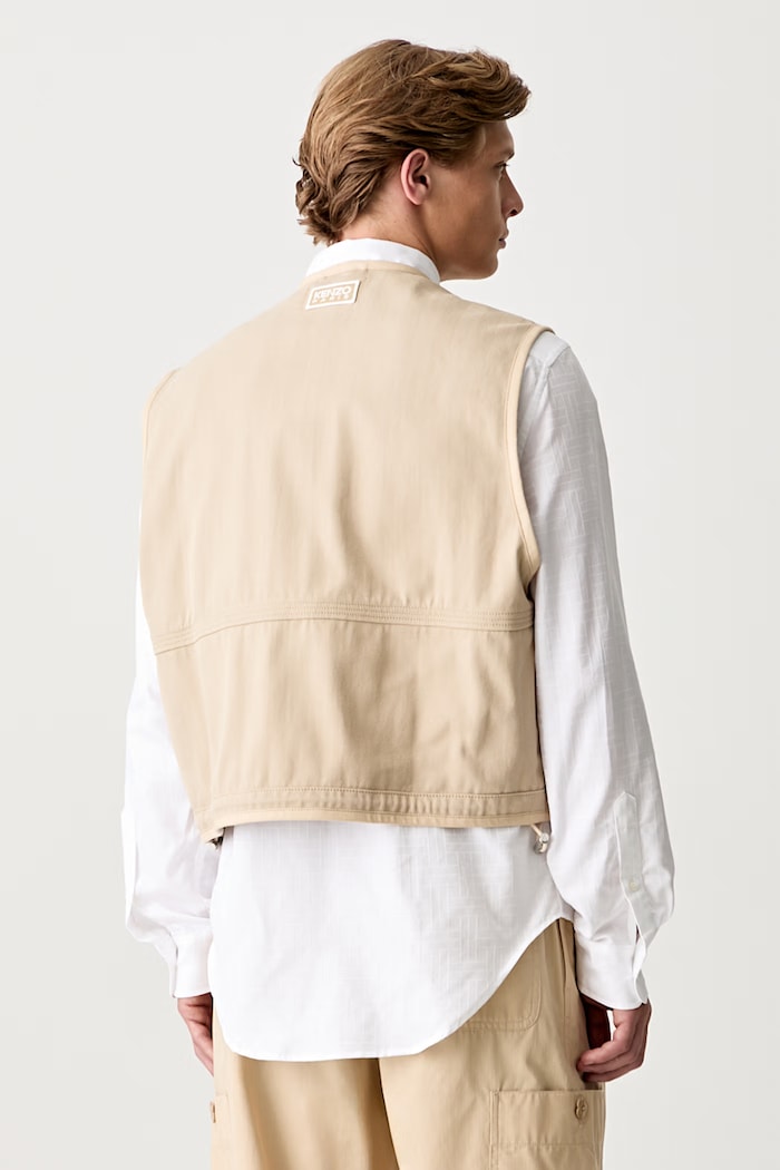 Abbigliamento Kenzo gilet in cotone da uomo FF55OU0099OT.11 beige