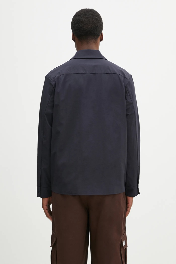 Îmbrăcăminte Norse Projects Cămașă Mads Travel Light Overshirt N50.0269.7004 bleumarin