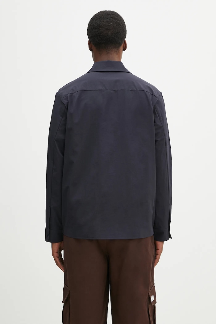 Îmbrăcăminte Norse Projects Cămașă Mads Travel Light Overshirt N50.0269.7004 bleumarin