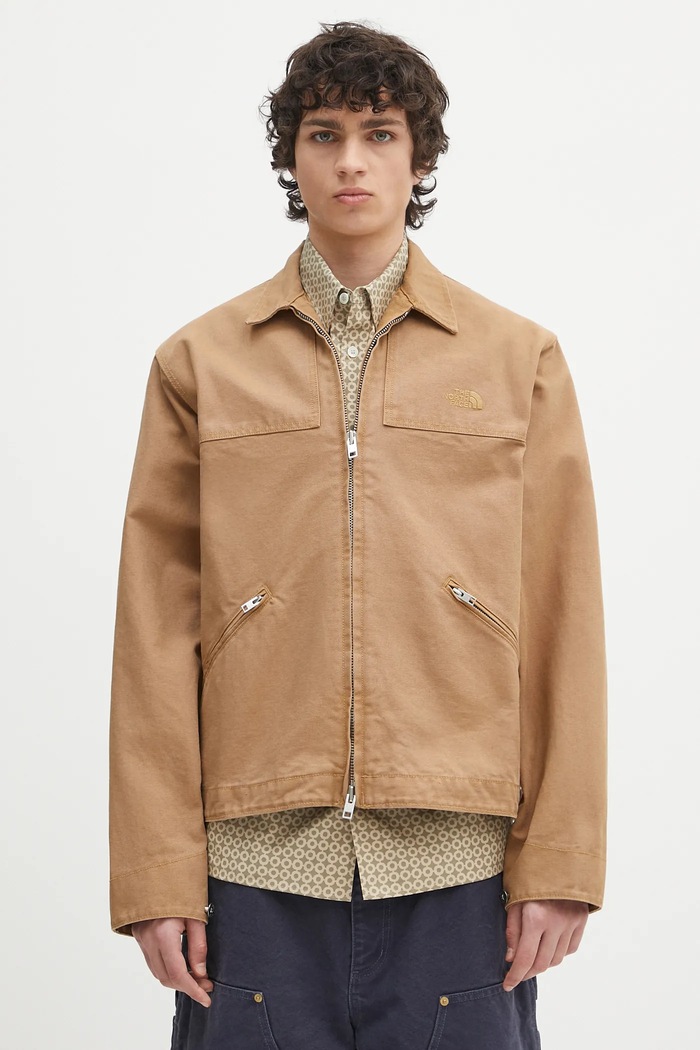 The North Face giacca Cedar Canvas Work non isolato marrone NF0A8B721731