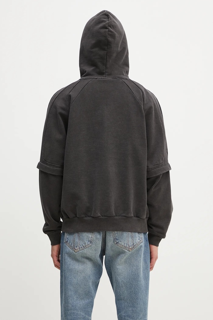 Одяг Бавовняна кофта Daily Paper Garment Wash Jacket 2511009 чорний