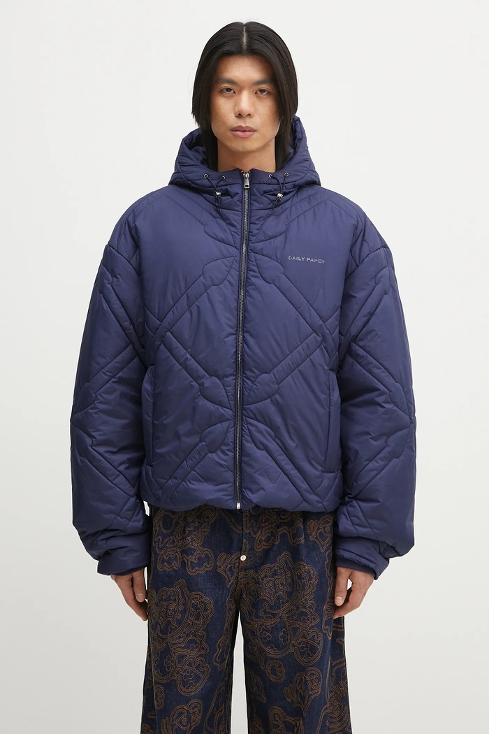 Daily Paper jacket Spear Puffer Jacket with navy 2512001