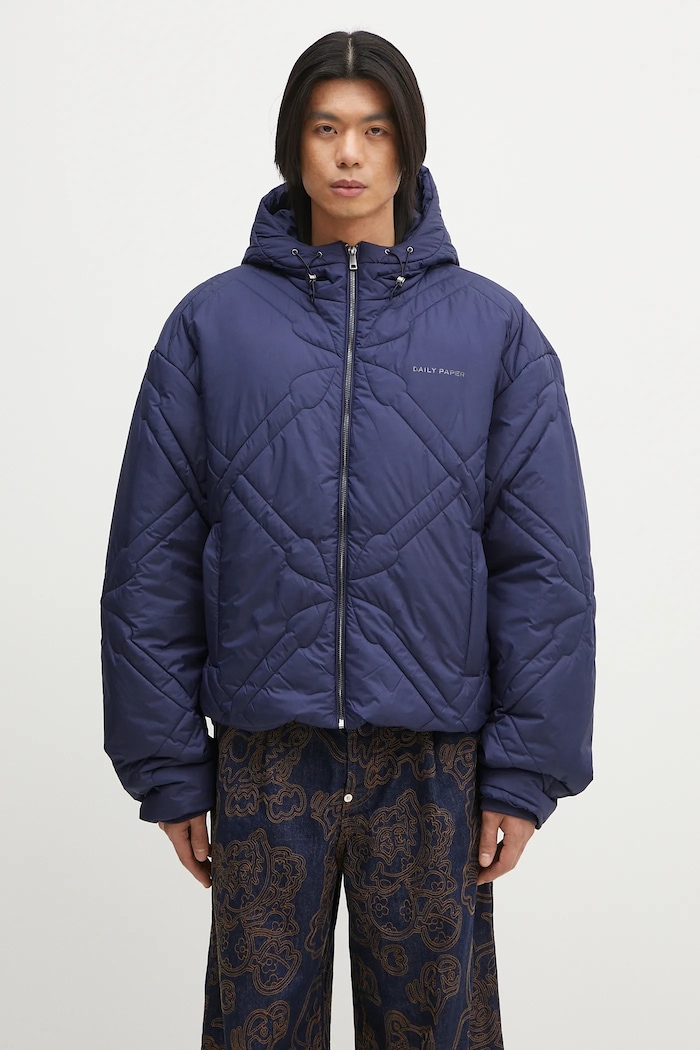 Daily Paper jacket Spear Puffer Jacket with navy 2512001