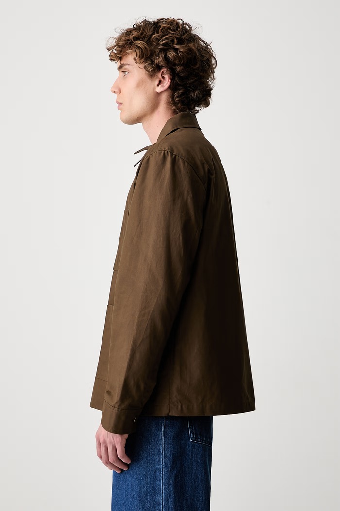 A.P.C. късо дамско яке от памук Blouson Gabriel COERC.H02841 кафяв SS25