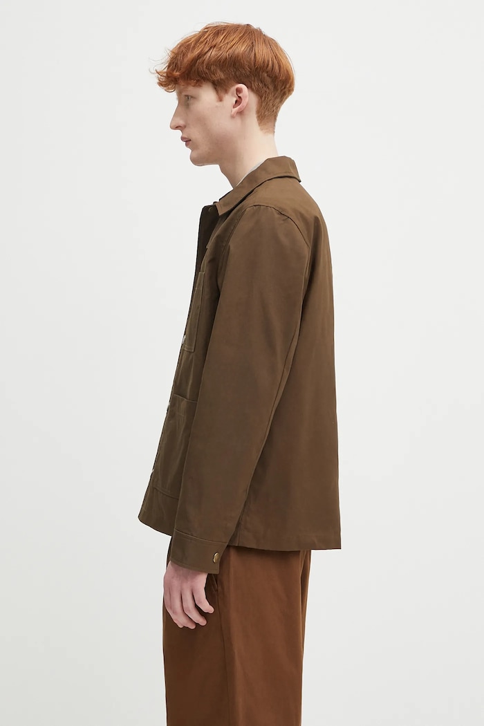 Бавовняна куртка A.P.C. Blouson Gabriel COERC.H02841 коричневий SS25