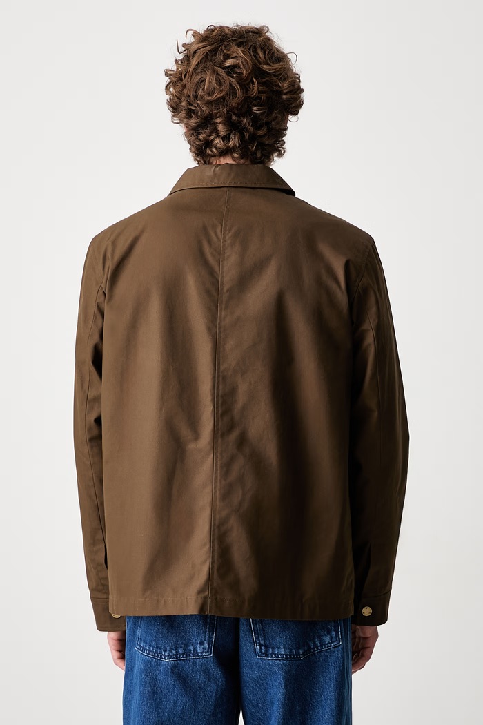 Дрехи A.P.C. късо дамско яке от памук Blouson Gabriel COERC.H02841 кафяв