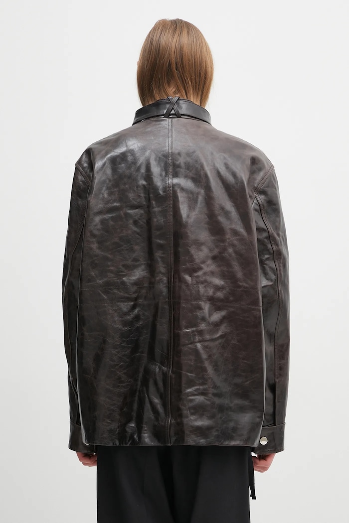 Ruházat Wales Bonner bőrdzseki Vision Leather US25LE11.LE02.899 barna