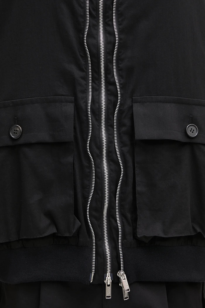 Βαμβακερό μπουφάν Blouson μαύρο UC1E4206.2