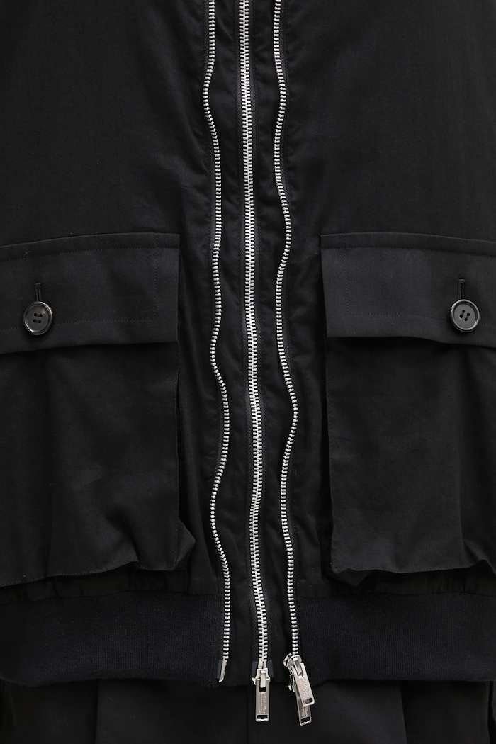Βαμβακερό μπουφάν Blouson μαύρο UC1E4206.2