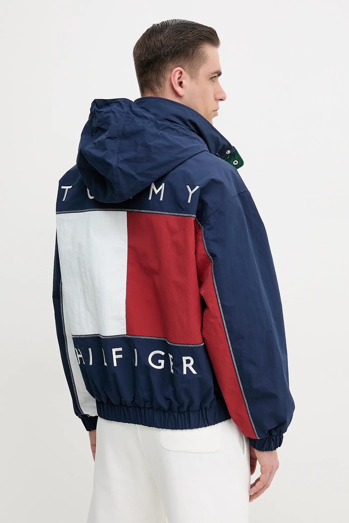 Odzież Tommy Hilfiger kurtka dwustronna SAILING MN0MN00006 granatowy