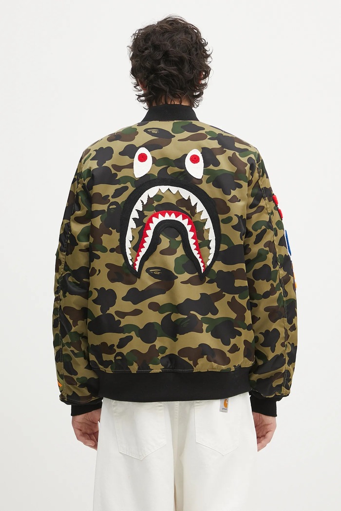 Odjeća Jakna A Bathing Ape 1St Camo Shark Ma-1 1L30141003 zelena