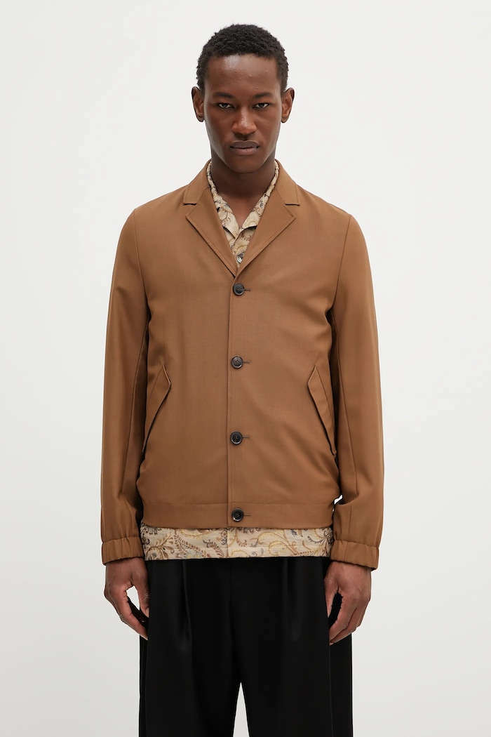Paul Smith giacca in lana lana marrone M1R.440Z.P00108