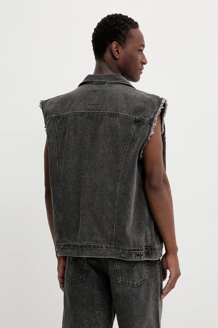 Ruházat Levi's farmer ujjatlan RELAXED TRUCKER VEST A5789 szürke