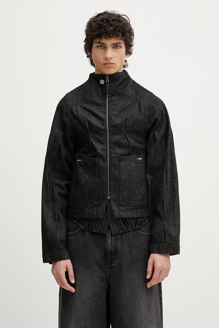 Džínová bunda Ader Error Apparel-Top nezateplené černá BO01SSJK0108BK