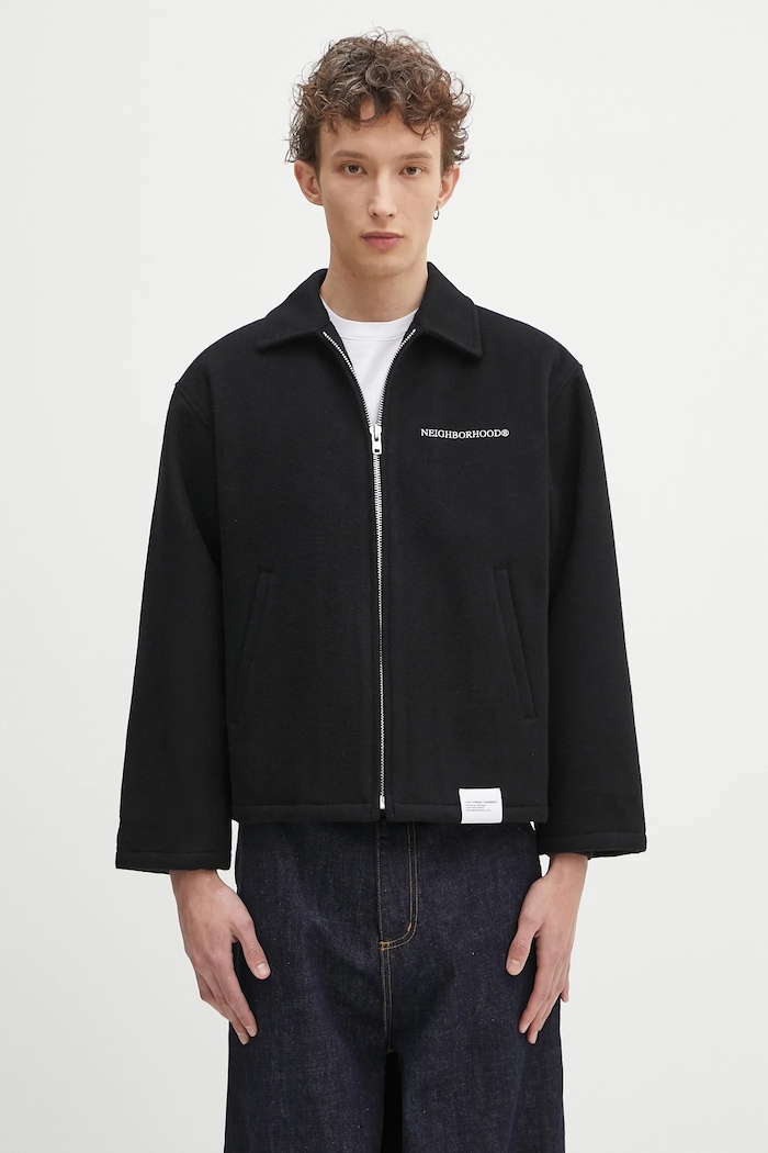NEIGHBORHOOD wool jacket Melton Zip Work Jacket without black 242ZANH.JKM01