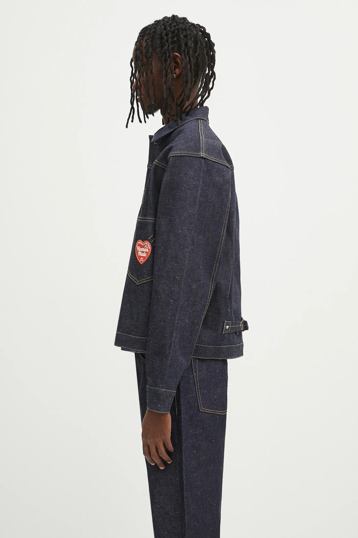 Human Made denim jacket Denim Work Jacket Past HM29JK002 blue SS25