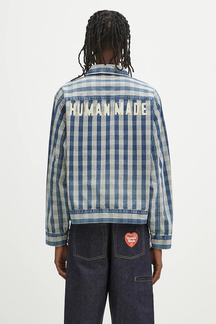 Odjeća Pamučna košulja Human Made Work Jacket HM29JK010 plava