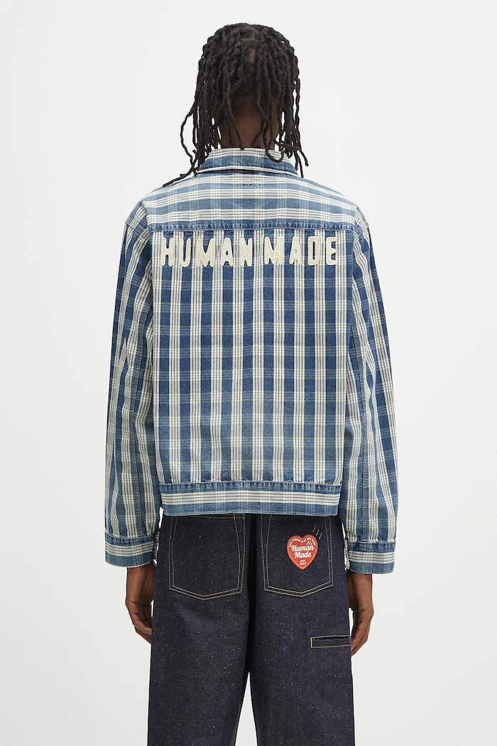 Odjeća Pamučna košulja Human Made Work Jacket HM29JK010 plava