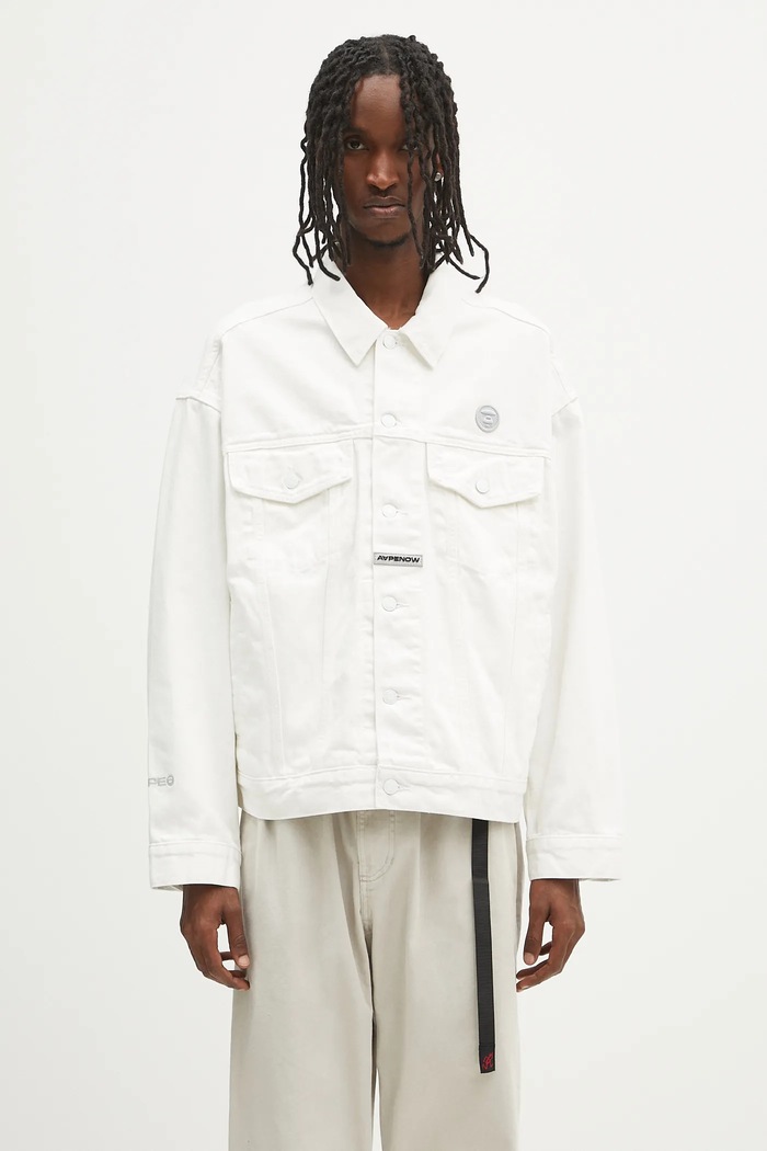 AAPE jacket Now Light Weight white AAPLJM7700XAN