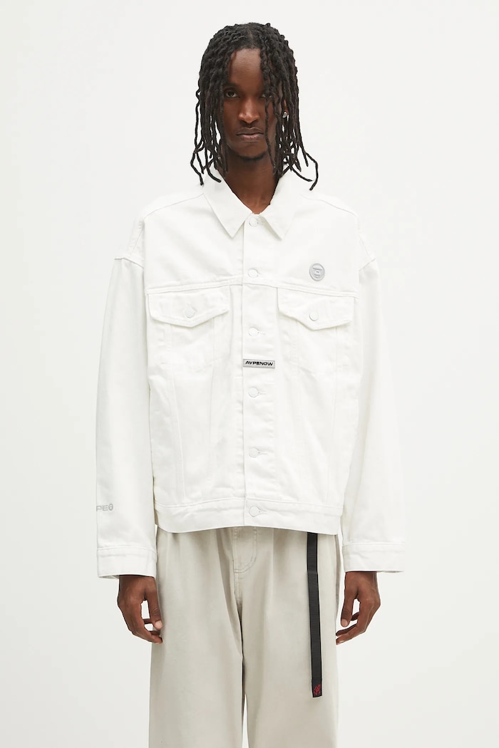 AAPE jacket Now Light Weight white AAPLJM7700XAN