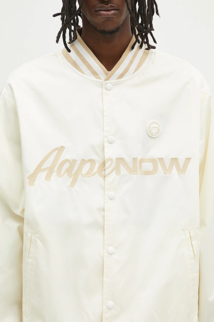 AAPE bomber jacket Now Light Weight beige AAPLJM7702XXN