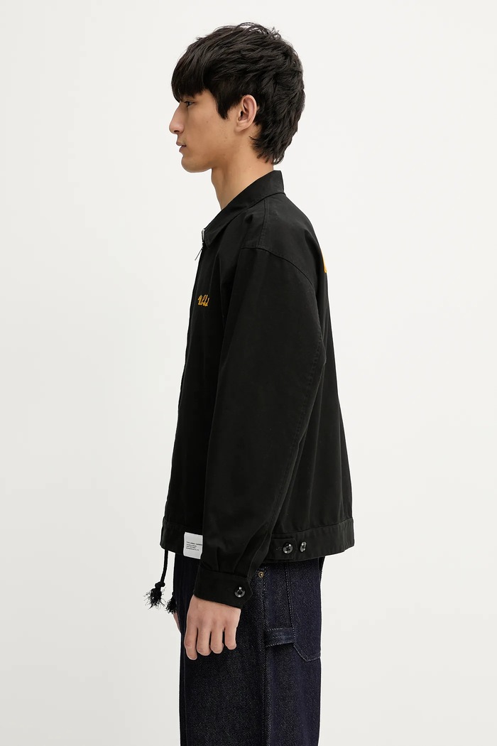 Pamučna jakna NEIGHBORHOOD Zip Work Jacket 251TSNH.JKM02 crna SS25