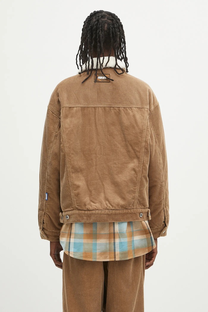 Clothing AAPE corduroy jacket Now AAPJKM7660XXN brown
