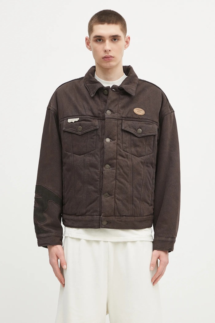 Τζιν μπουφάν AAPE Main καφέ AAPJKM7679XAN