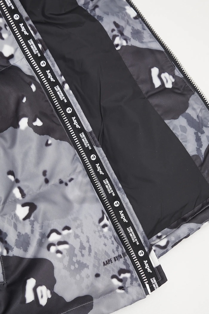 AAPE down jacket Main Down AAPDNM7666XXN gray