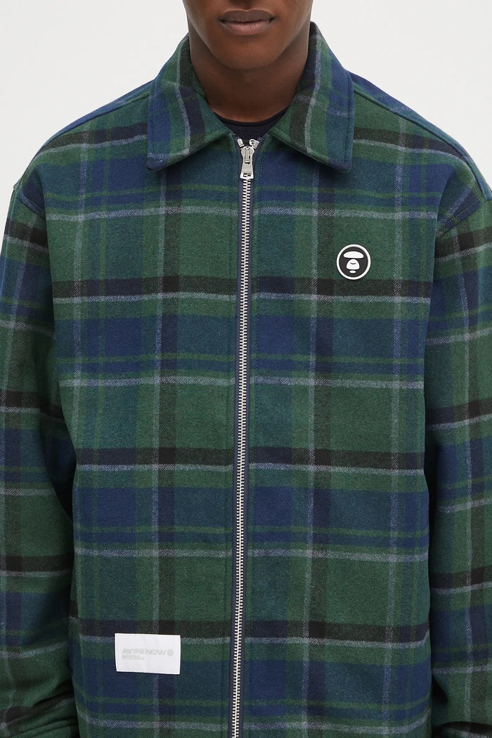 AAPE wool blend jacket Now green AAPJKM7659XXN
