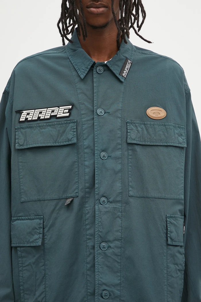 AAPE jacket Main Long Sleeve turquoise AAPSTM8501XXN