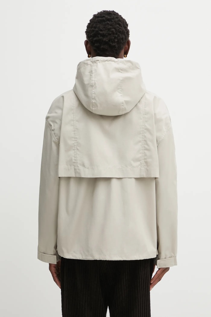 Одяг Куртка Maison Kitsuné Hooded Zipped Windbreaker OM02113WW9056 бежевий