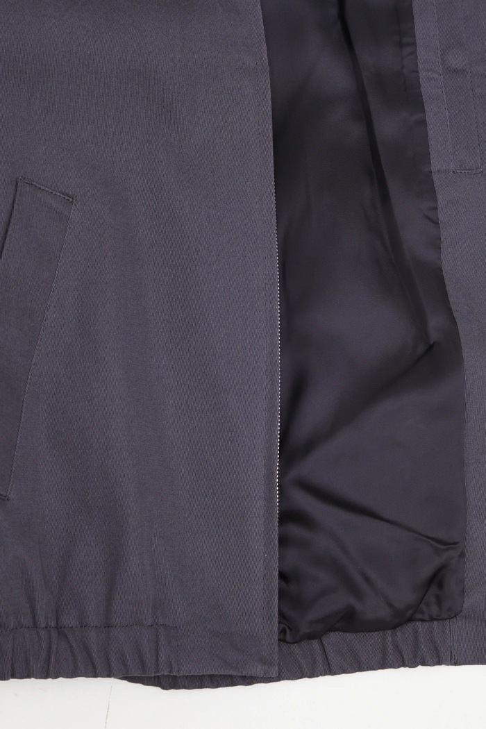 Maison Kitsuné cotton jacket Elasticated Zipped OM02122WW9028 gray