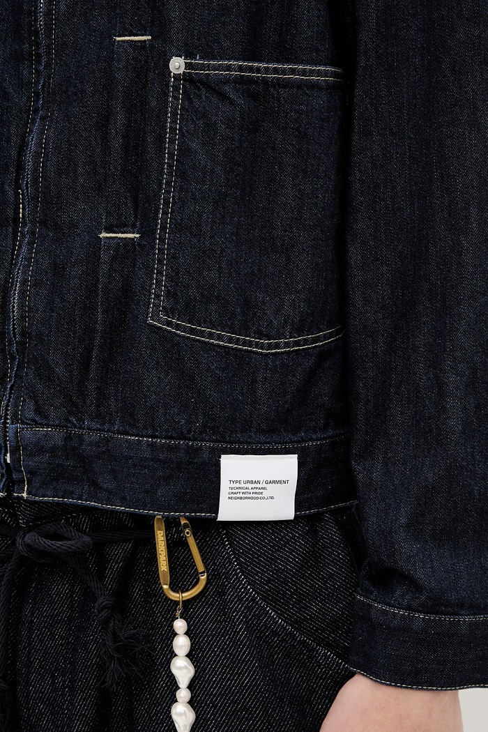 Джинсова куртка NEIGHBORHOOD WASHED LW DENIM ZIP блакитний 251SPNH.JKM01