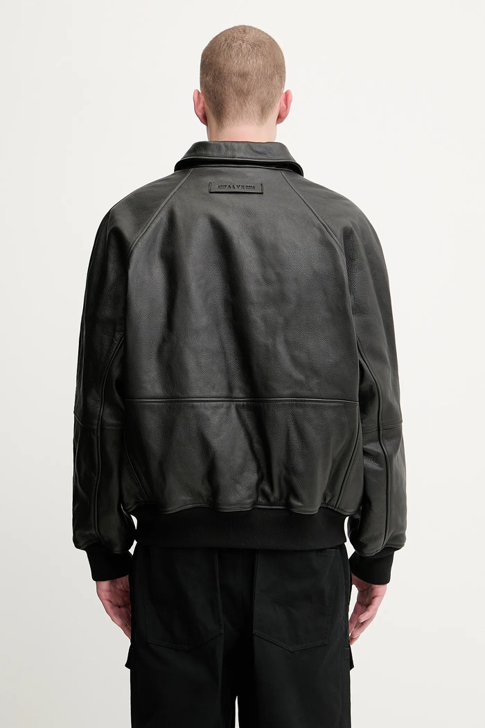 Clothing 1017 ALYX 9SM leather jacket Leather varsity AAMOU0545LE01 black