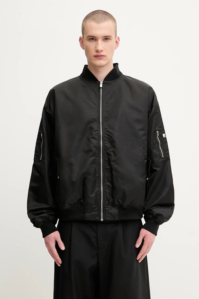 Куртка-бомбер 1017 ALYX 9SM Bomber без капюшона чёрный AAMOU0550FA01