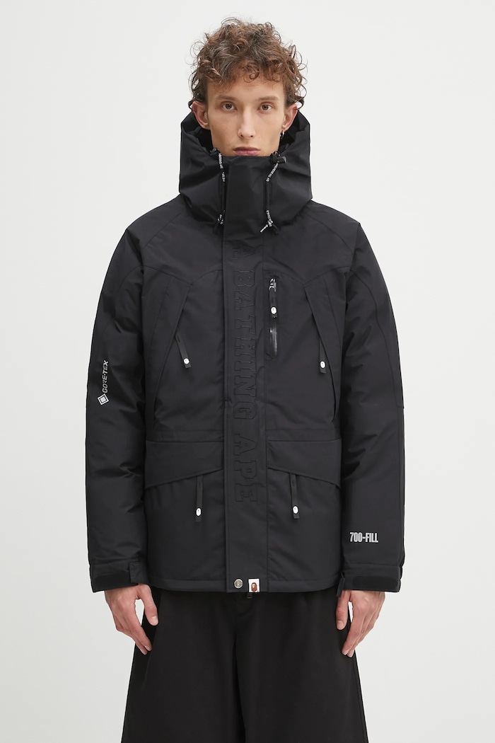 A Bathing Ape kurtka puchowa Gore-tex snowboard down jacket pozostałe czarny 1K70144004