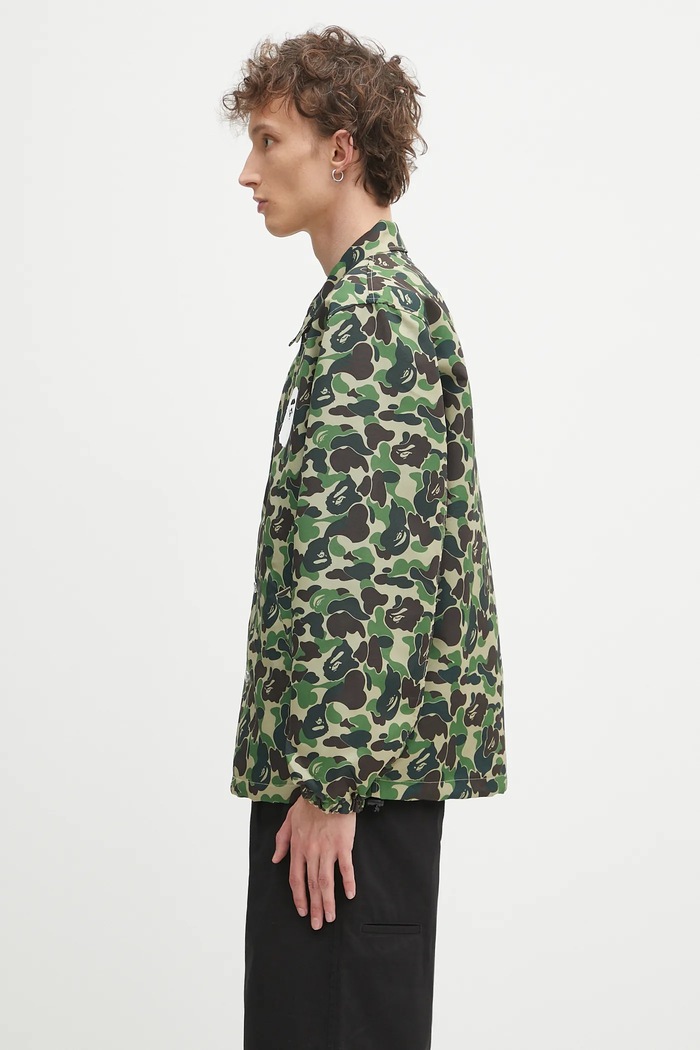 A Bathing Ape kurtka ABC camo coach jacket 1L30140010 zielony SS25