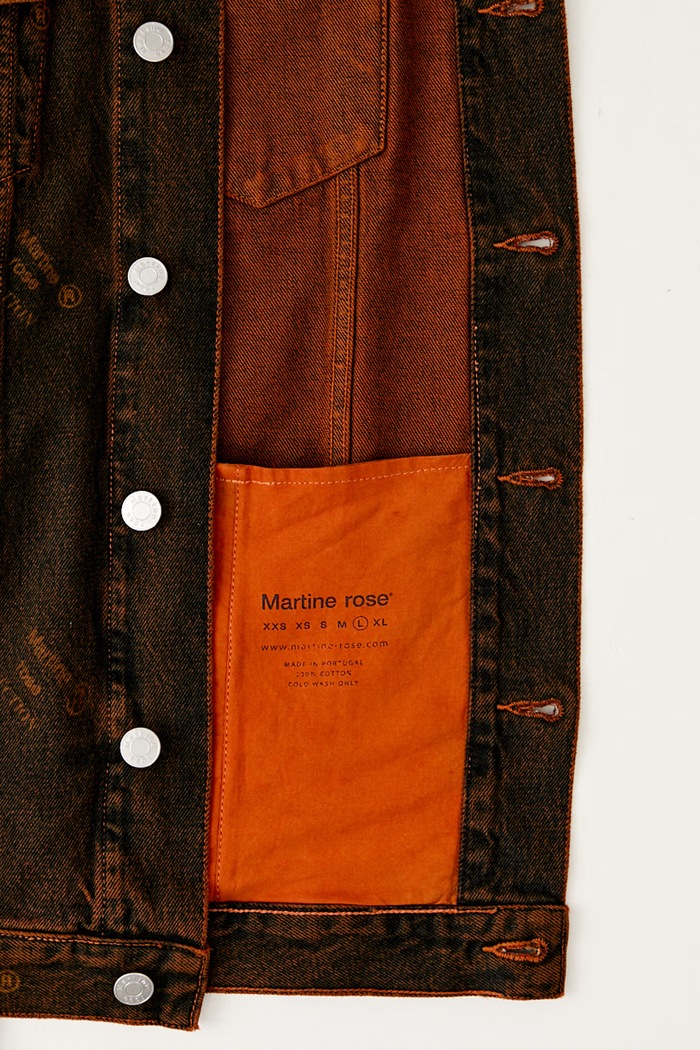 Martine Rose kurtka jeansowa Oversized Denim 201WD06204