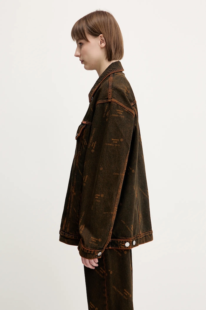 Martine Rose kurtka jeansowa Oversized Denim pomarańczowy 201WD06204