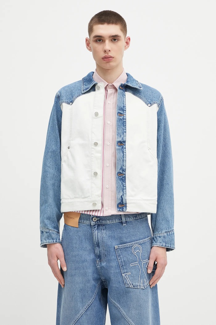 Aries denim jacket Patchwork Western Carpenter Jacket without blue AR7030503