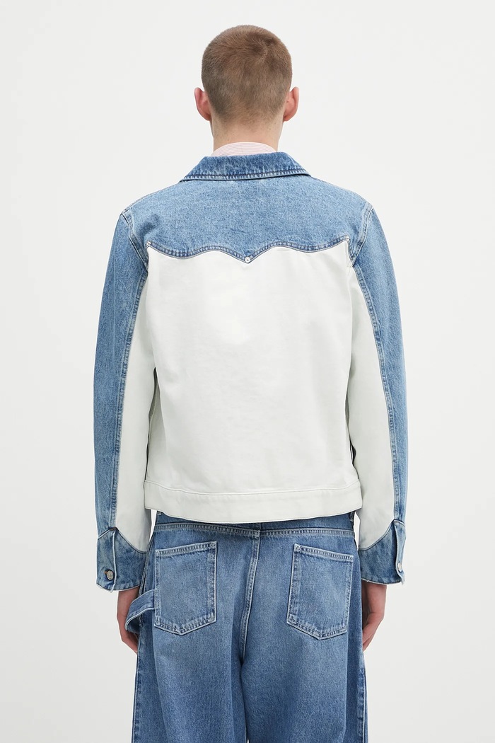 Aries denim jacket Patchwork Western Carpenter Jacket AR7030503 blue
