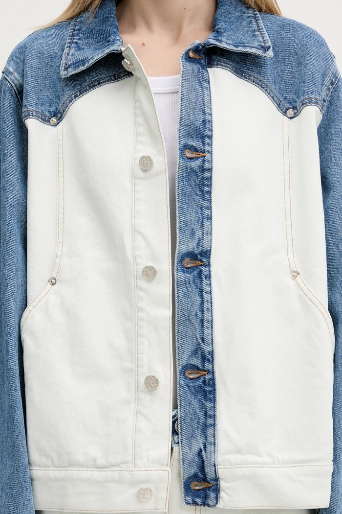 Aries denim jacket Patchwork Western Carpenter Jacket AR7030503