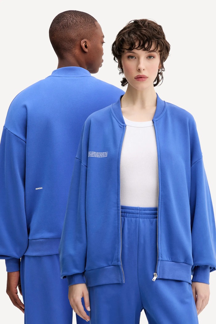 Μπουφάν Pangaia Midweight Bomber Jacket χωρίς μόνωση μπλε 10002360