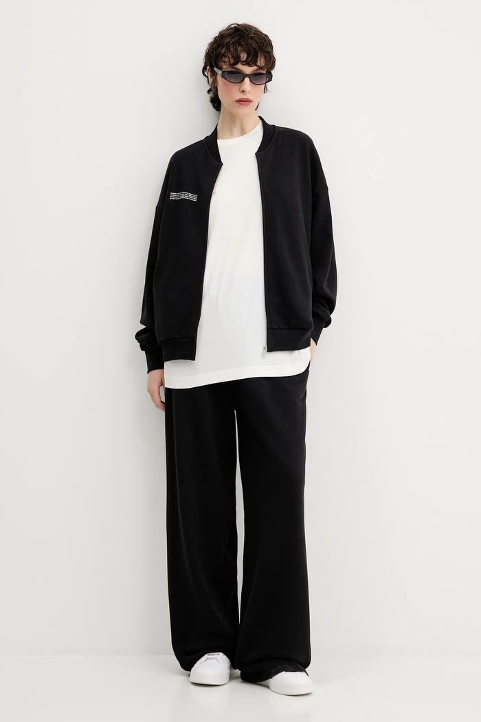 Ρούχα Μπουφάν Pangaia Midweight Bomber Jacket 10002360 μαύρο