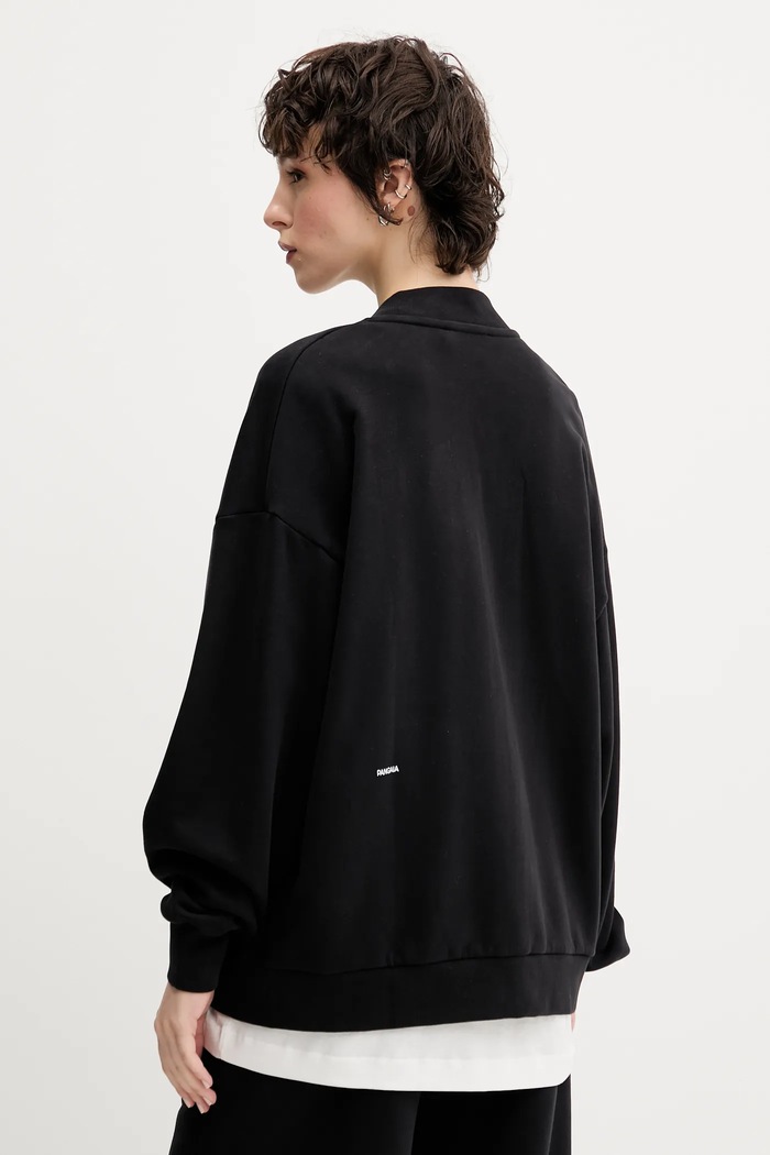 Μπουφάν Pangaia Midweight Bomber Jacket 10002360 μαύρο
