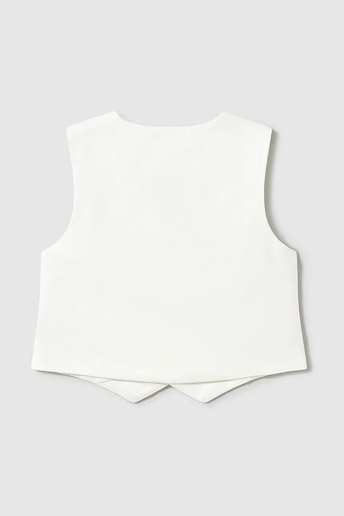 Бебешки елек с лен Mayoral 1303.3A.Baby.PPYA бежов SS25