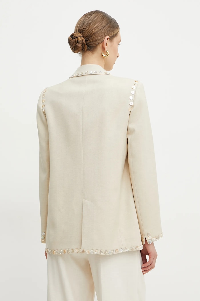 Odjeća Sako s primjesom vune Forte Forte 13529bis.my.jacket bež