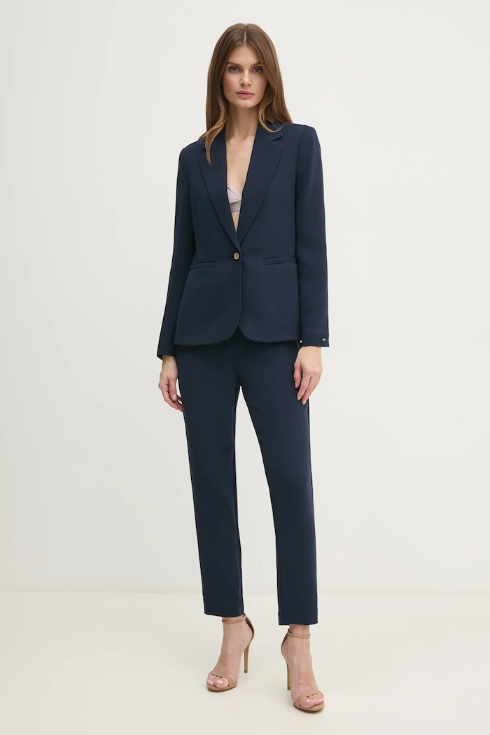 Tommy Hilfiger marynarka WW0WW44096 granatowy SS25